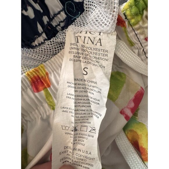 Spicy Tuna Mens Swim Trunks Size Small Popsicles Watermelon Tropical Shorts - Picture 4 of 12